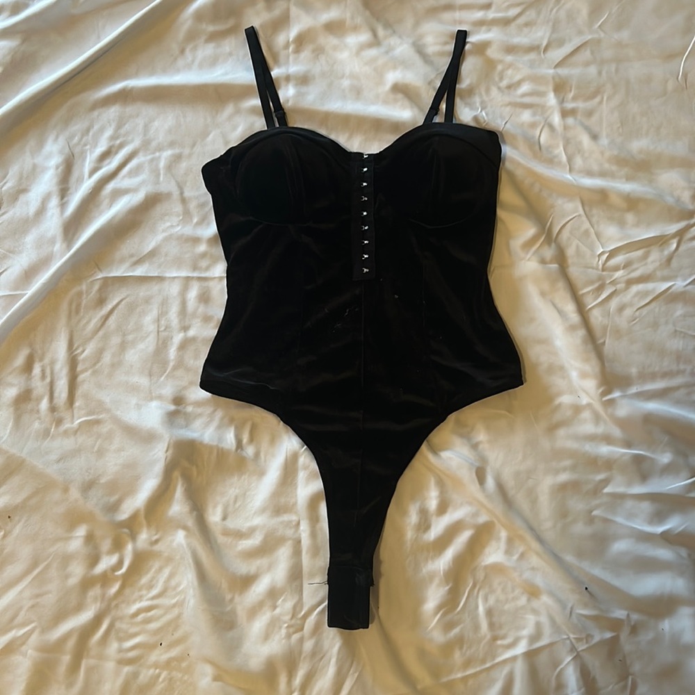 Felt Sleeveless Bodysuit (3 FOR $55)